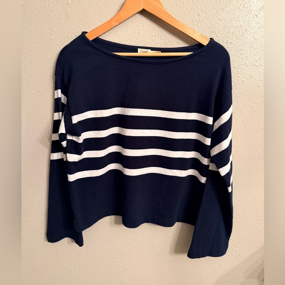 Faherty Cotton Sport Jersey Top Navy XS and M - Picture 7 of 9